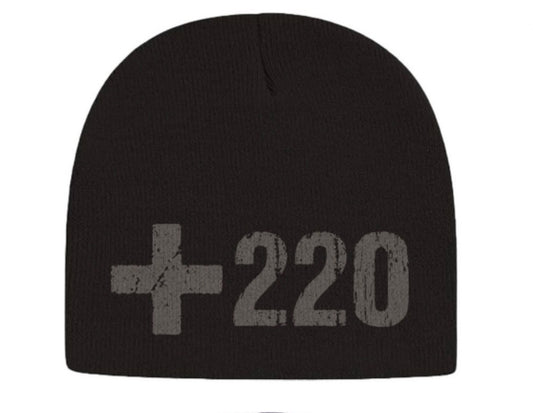 +220 Black Beanie