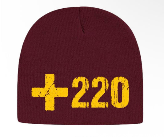 +220 Burgundy Beanie